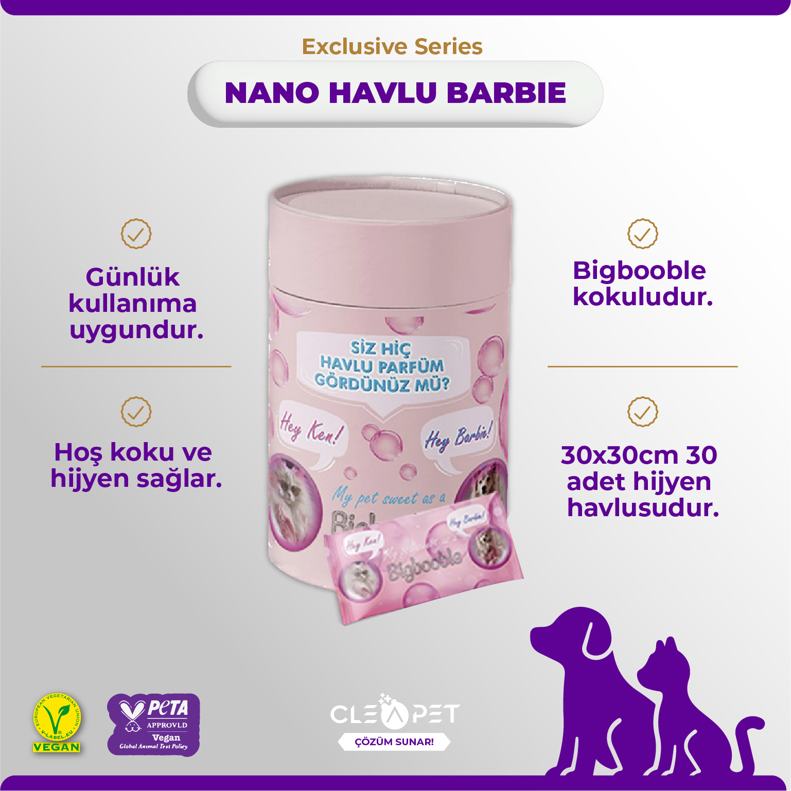 CLEAPET NANO HAVLU BARBIE SERİSİ